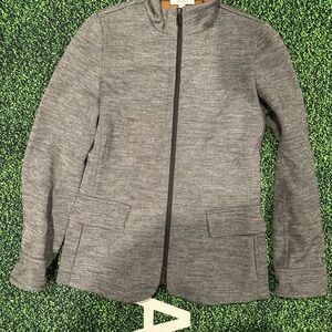 MaxMara Glasgow Grey Wool Jacket Womens size 10 MSRP $2378